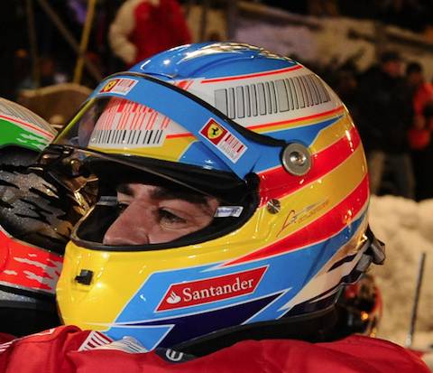 Nuevo casco de Ferrando Alonso para Ferrari